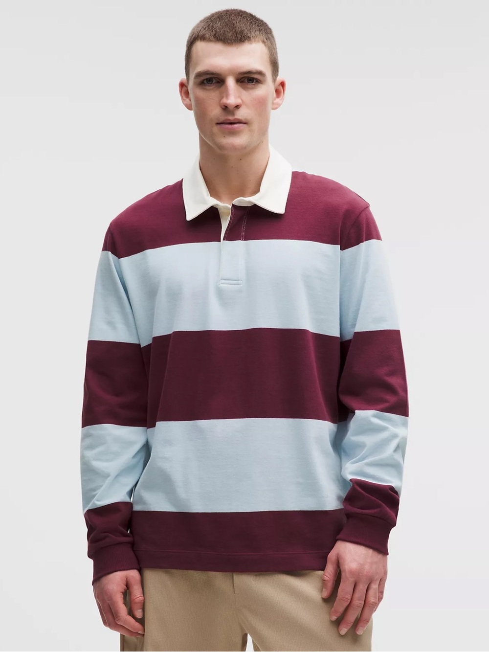 Lululemon Cotton Rugby Shirt

ColourWide Stripe Burgundy Bay Foam Cloud